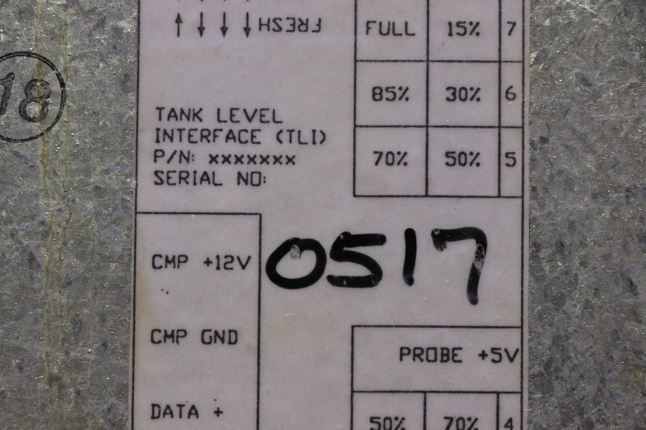 USED TANK LEVEL INTERFACE (TLI) 2503217 MOTORHOME PARTS FOR SALE RV Components 