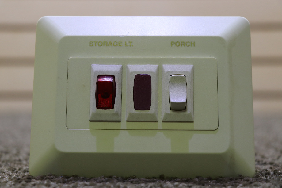 USED STORAGE LIGHT / RED LIGHT / PORCH SWITCH PANEL RV/MOTORHOME PARTS FOR SALE RV Components 