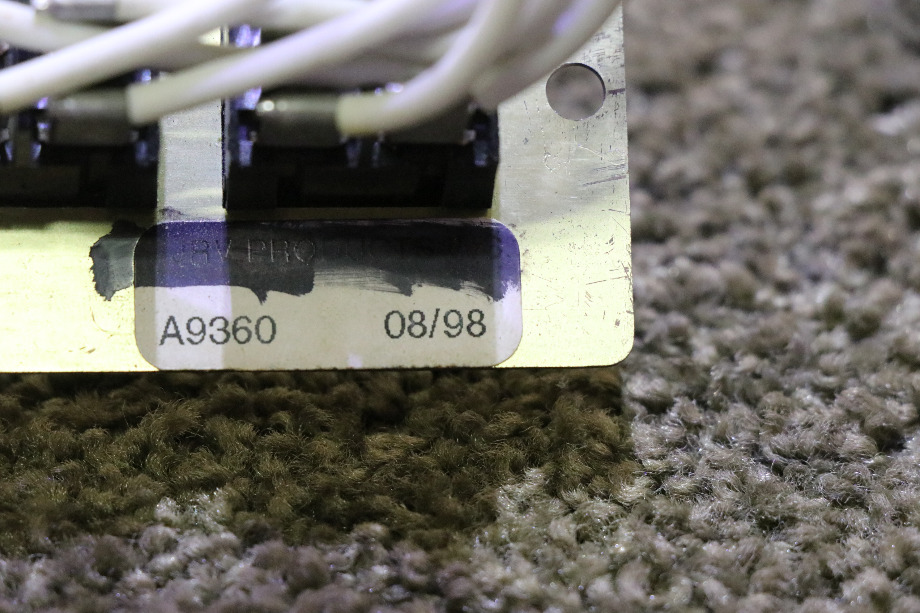 USED MOTORHOME DOUBLE SWITCH A9360 GOLD SWITCH PANEL FOR SALE RV Components 