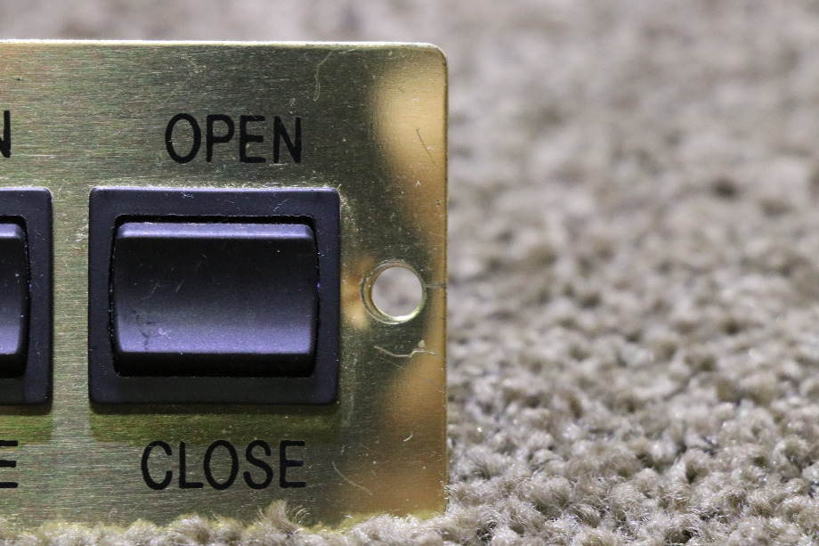 USED MOTORHOME DOUBLE SWITCH A9360 GOLD SWITCH PANEL FOR SALE RV Components 