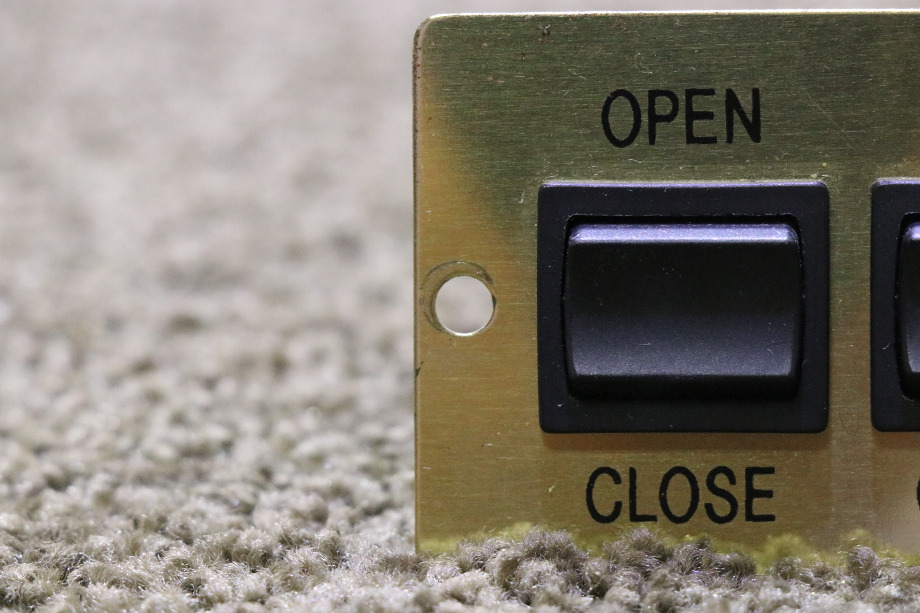 USED RV/MOTORHOME A9360 DOUBLE OPEN / CLOSE GOLD SWITCH PANEL FOR SALE RV Components 