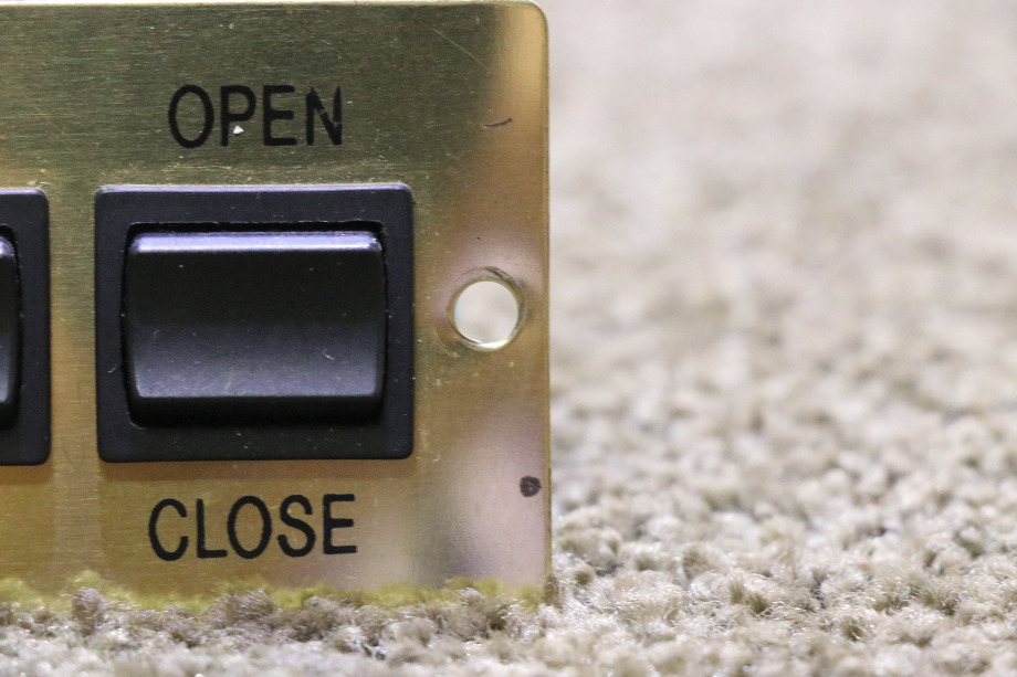 USED RV/MOTORHOME A9360 DOUBLE OPEN / CLOSE GOLD SWITCH PANEL FOR SALE RV Components 