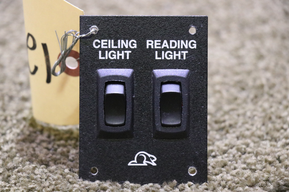 USED RV/MOTORHOME BEAVER CEILING LIGHT / READING LIGHT SWITCH PANEL FOR SALE RV Components 