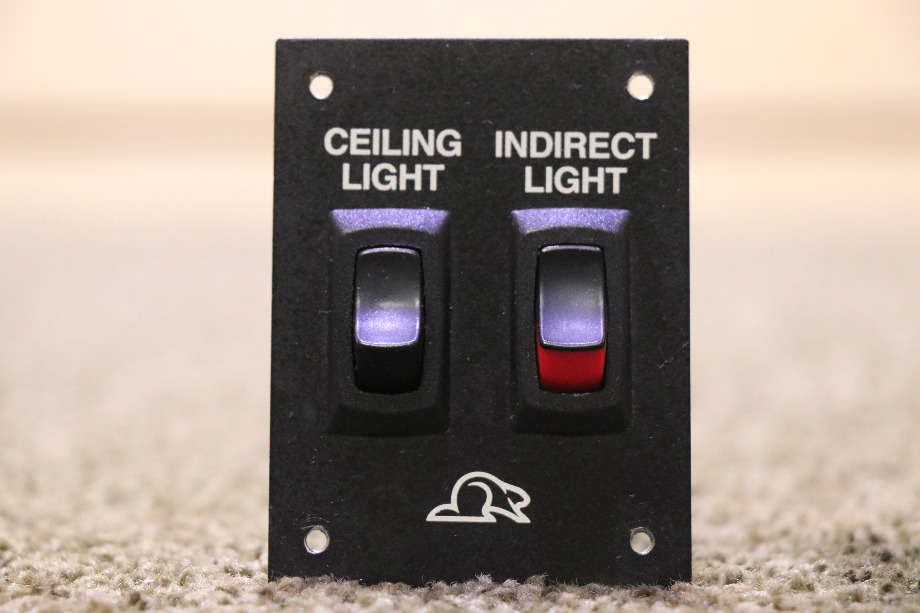 USED BEAVER CEILING LIGHT / INDIRECT LIGHT SWITCH PANEL RV PARTS FOR SALE RV Components 