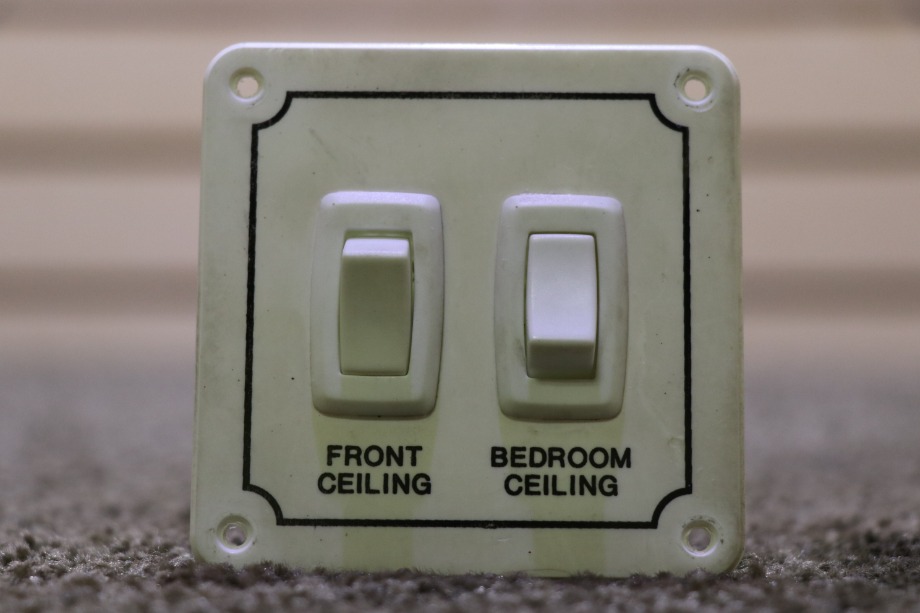 USED MOTORHOME FRONT CEILING / BEDROOM CEILING SWITCH PANEL FOR SALE RV Components 
