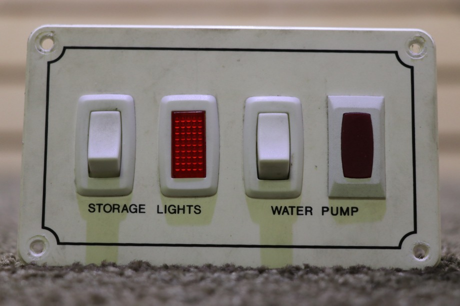 USED STORAGE LIGHTS / WATER PUMP SWITCH PANEL RV PARTS FOR SALE RV Components 