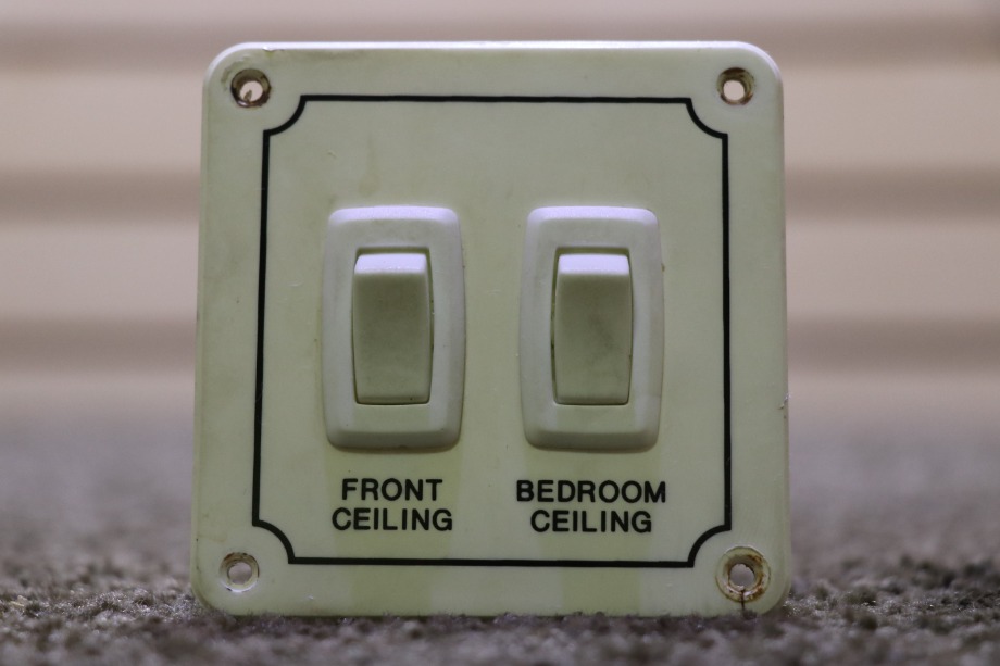 USED FRONT CEILING / BEDROOM CEILING SWITCH PANEL MOTORHOME PARTS FOR SALE RV Components 