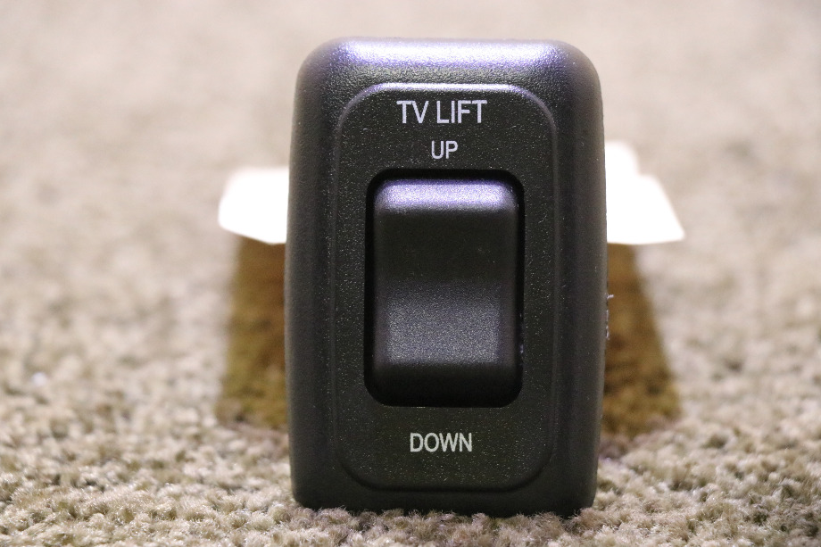 USED MOTORHOME BLACK TV LIFT UP / DOWN SWITCH PANEL FOR SALE RV Components 