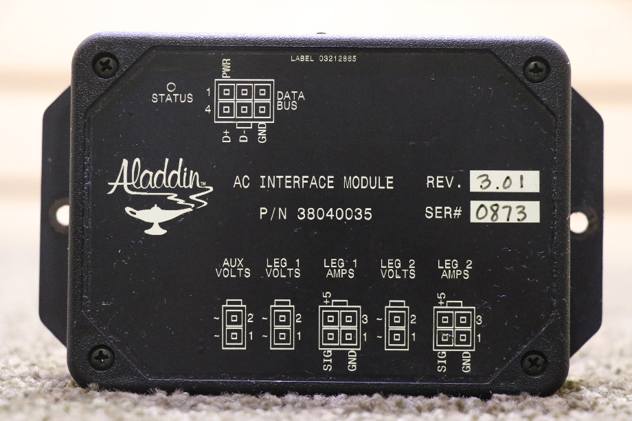 USED ALADDIN AC INTERFACE MODULE 38040035 MOTORHOME PARTS FOR SALE RV Components 