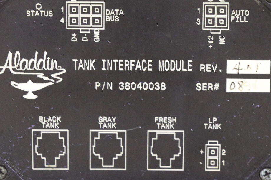 USED MOTORHOME ALADDIN TANK INTERFACE MODULE 38040038 FOR SALE RV Components 