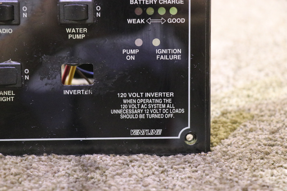 USED RV/MOTORHOME LA1025 DISCOVERY SWITCH & MONITOR PANEL FOR SALE RV Components 