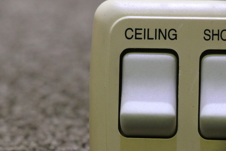 USED CEILING / SHOWER / MAKEUP SWITCH PANEL RV/MOTORHOME PARTS FOR SALE RV Components 