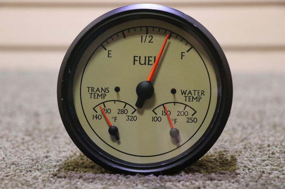 USED MOTORHOME 3 IN 1 FUEL / TRANS TEMP / WATER TEMP 946024 DASH GAUGE FOR SALE RV Components 