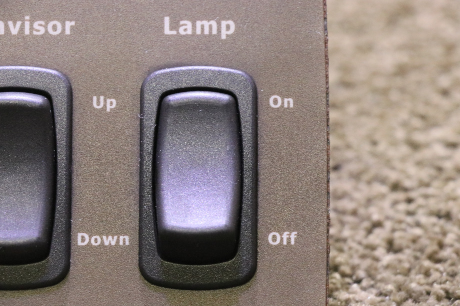 USED RV COVER / SUNVISOR / LAMP 3 SWITCH PANEL FOR SALE RV Components 