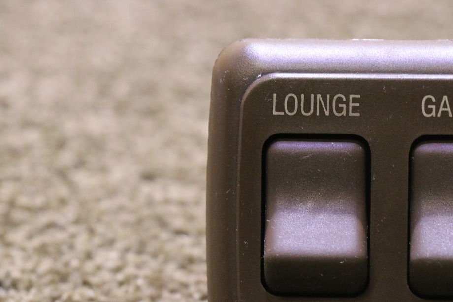 USED BROWN LOUNGE / GALLEY 2 SWITCH PANEL RV PARTS FOR SALE RV Components 