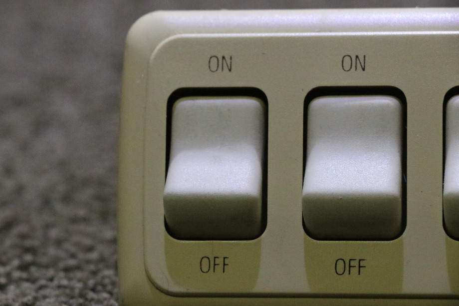 USED 3 ON/OFF SWITCH PANEL MOTORHOME PARTS FOR SALE RV Components 