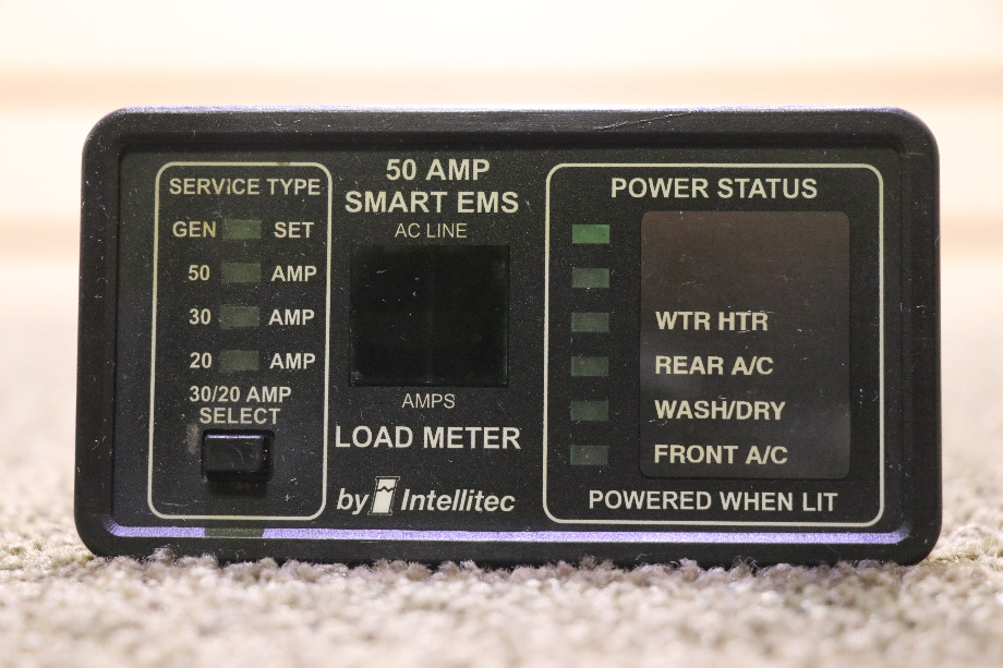 USED MOTORHOME INTELLITEC 50 AMP SMART EMS DISPLAY PANEL FOR SALE RV Components 