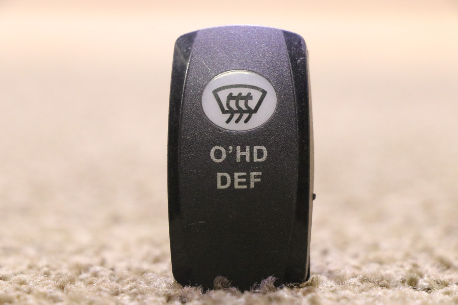 USED O'HD DEF DASH SWITCH V6D1 MOTORHOME PARTS FOR SALE RV Components 