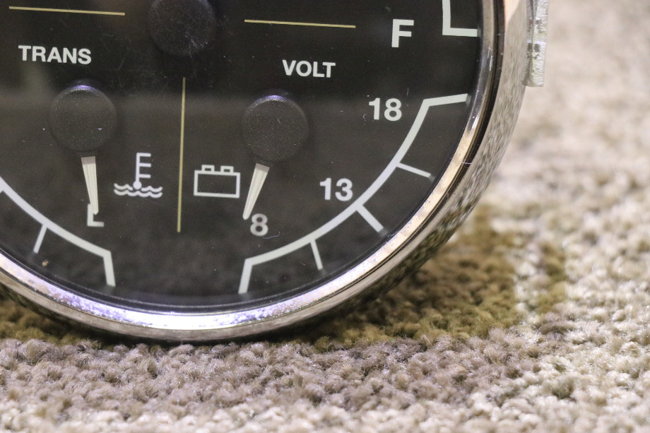 USED RV 8640-40004-19 3 IN 1 FUEL / TRANS / VOLT DASH GAUGE FOR SALE RV Components 