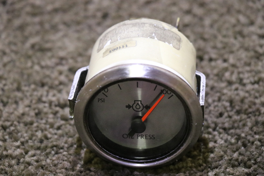 USED RV/MOTORHOME OIL PRESS DASH GAUGE FOR SALE RV Components 