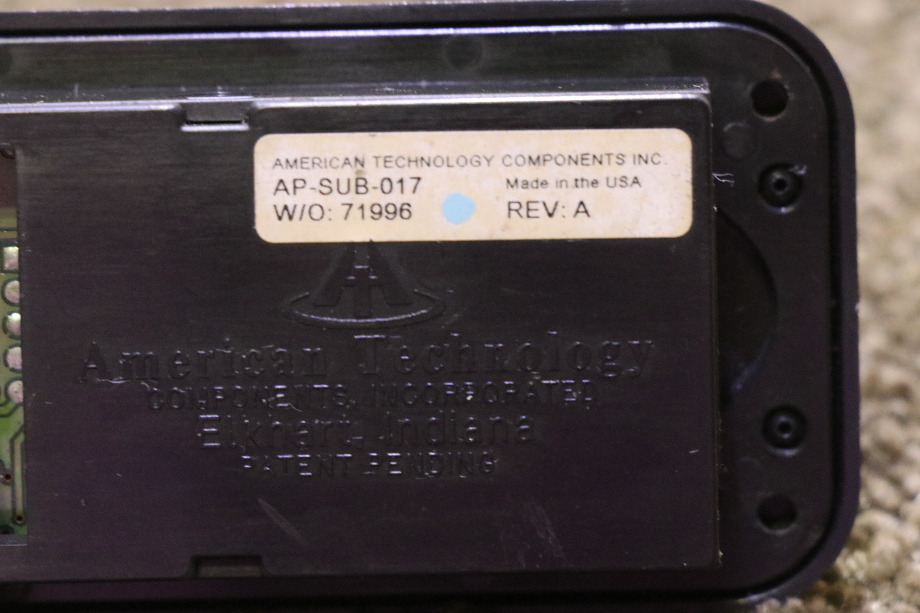 USED AP-SUB-017 AMERICAN TECHNOLOGY COMPASS / TEMPERATURE DISPLAY PANEL RV PARTS FOR SALE RV Components 