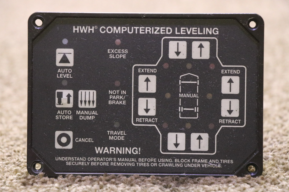 USED MOTORHOME AP46382 HWH COMPUTERIZED LEVEING TOUCH PAD FOR SALE RV Components 
