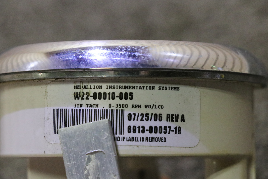USED W22-00010-005 / 6913-00057-19 TACHOMTER DASH GAUGE RV PARTS FOR SALE RV Components 