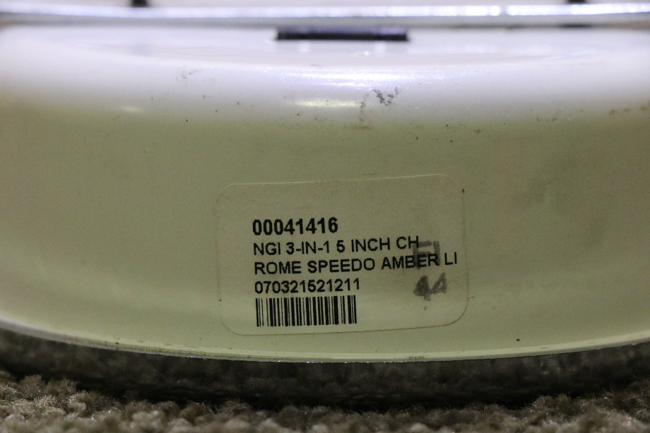 USED 3 IN 1 SPEEDOMETER / FRONT AIR / REAR AIR DASH GAUGE 00041416 RV PARTS FOR SALE RV Components 