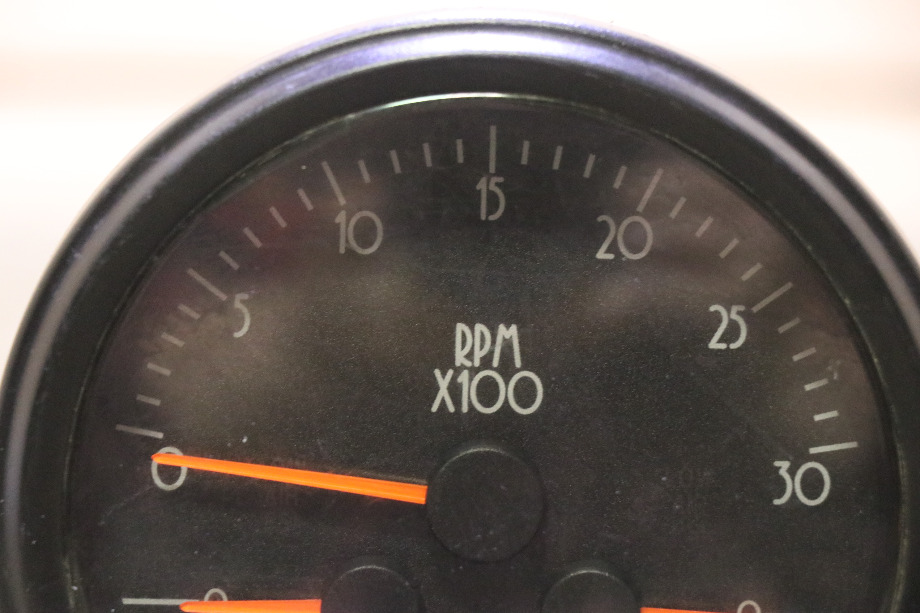 USED 3 IN 1 TACH / FRONT AIR / REAR AIR 106568-B DASH GAUGE RV/MOTORHOME PARTS FOR SALE RV Components 