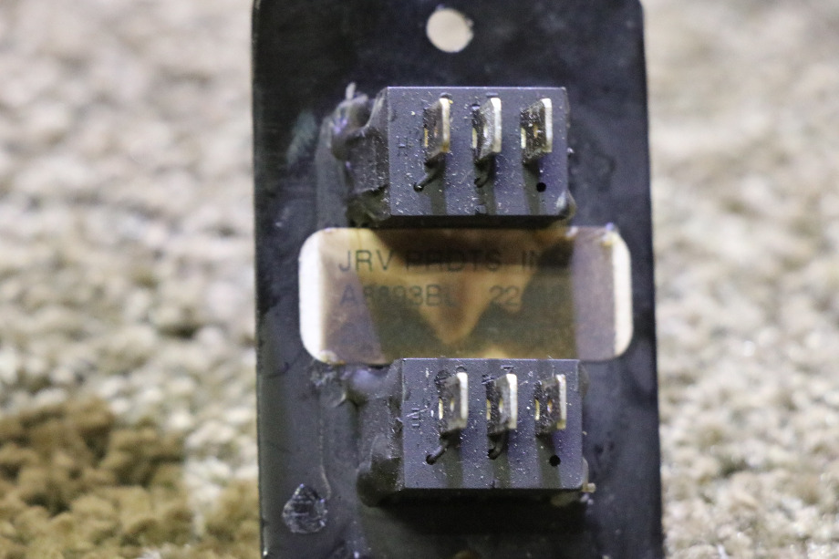 USED DOUBLE SWITCH PANEL JRV A8893BL RV/MOTORHOME PARTS FOR SALE RV Components 