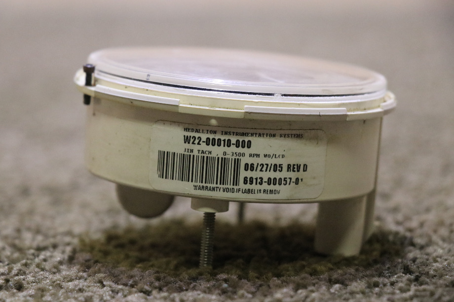 USED TACHOMETER W22-00010-000 / 6913-00057-01 DASH GAUGE RV PARTS FOR SALE RV Components 