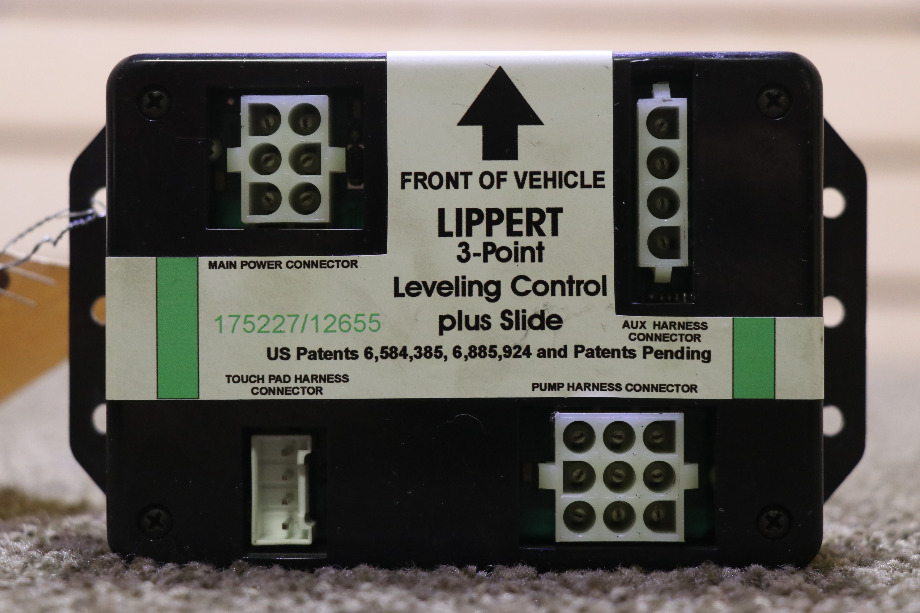 USED 175227/12655 LIPPERT 3 POINT LEVELING CONTROL PLUS SLIDE MODULE MOTORHOME PARTS FOR SALE RV Components 