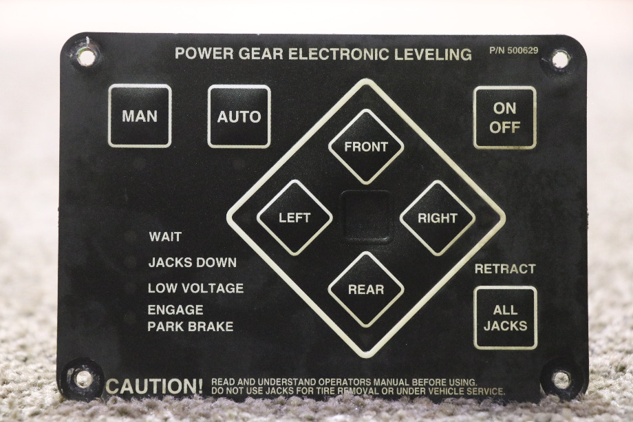 USED POWER GEAR ELECTRONIC LEVELING 500629 TOUCH PAD RV/MOTORHOME PARTS FOR SALE RV Components 