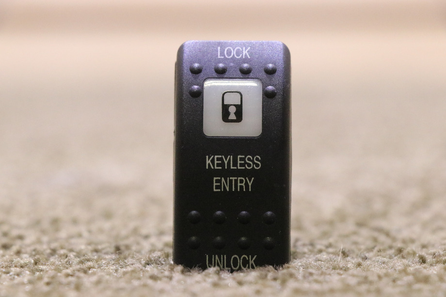 USED MOTORHOME KEYLESS ENTRY LOCK / UNLOCK DASH SWITCH FOR SALE RV Components 