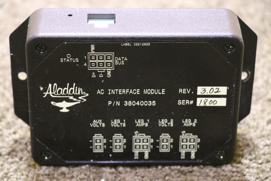 USED MOTORHOME ALADDIN 38040035 AC INTERFACE MODULE FOR SALE RV Components 