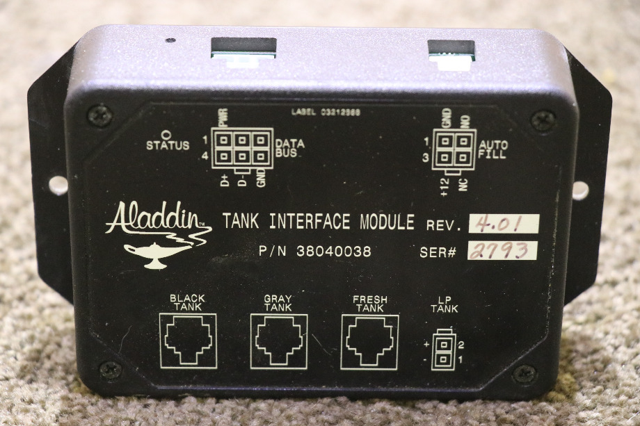 USED RV/MOTORHOME ALADDIN TANK INTERFACE MODULE 38040038 FOR SALE RV Components 