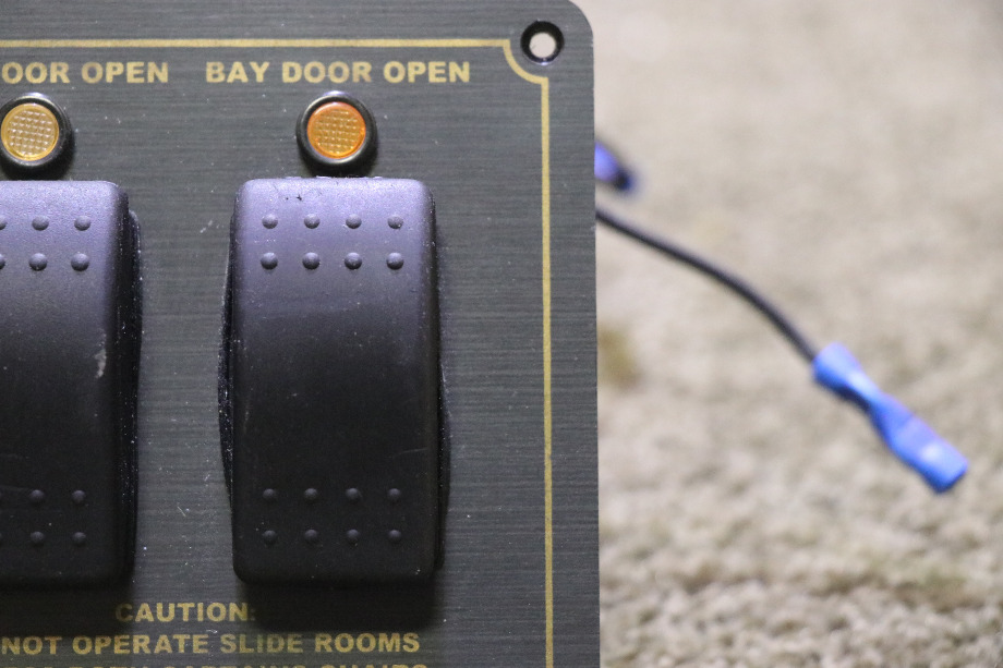 USED TWO BAY DOOR OPEN SWITCH PANEL RV/MOTORHOME PARTS FOR SALE RV Components 