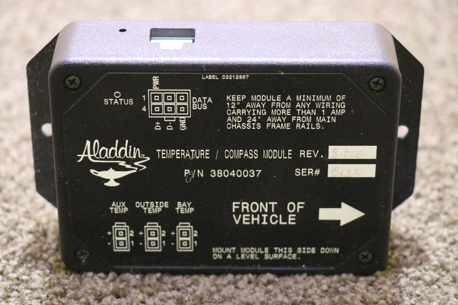 USED ALADDIN TEMPERATURE / COMPASS MODULE 38040037 MOTORHOME PARTS FOR SALE RV Components 