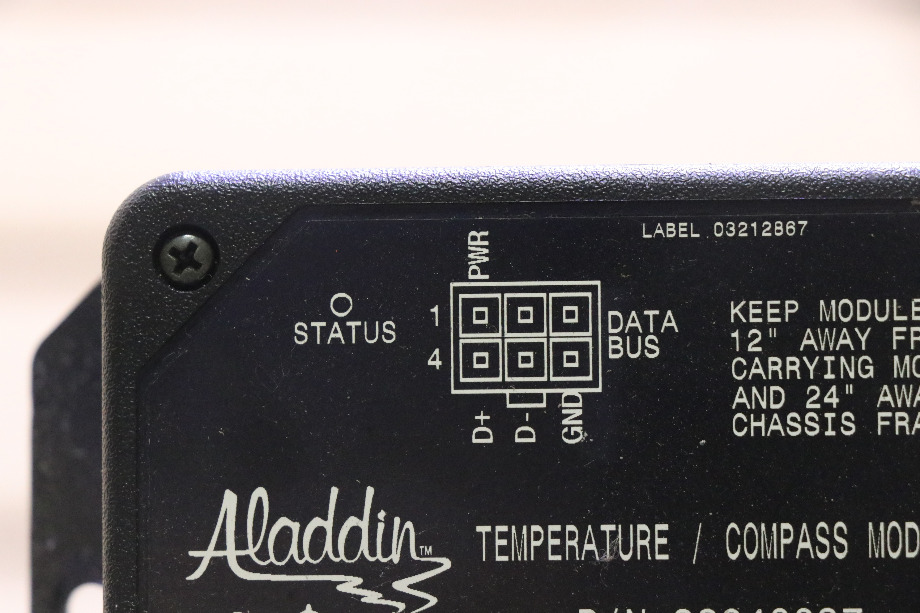 USED ALADDIN TEMPERATURE / COMPASS MODULE 38040037 MOTORHOME PARTS FOR SALE RV Components 