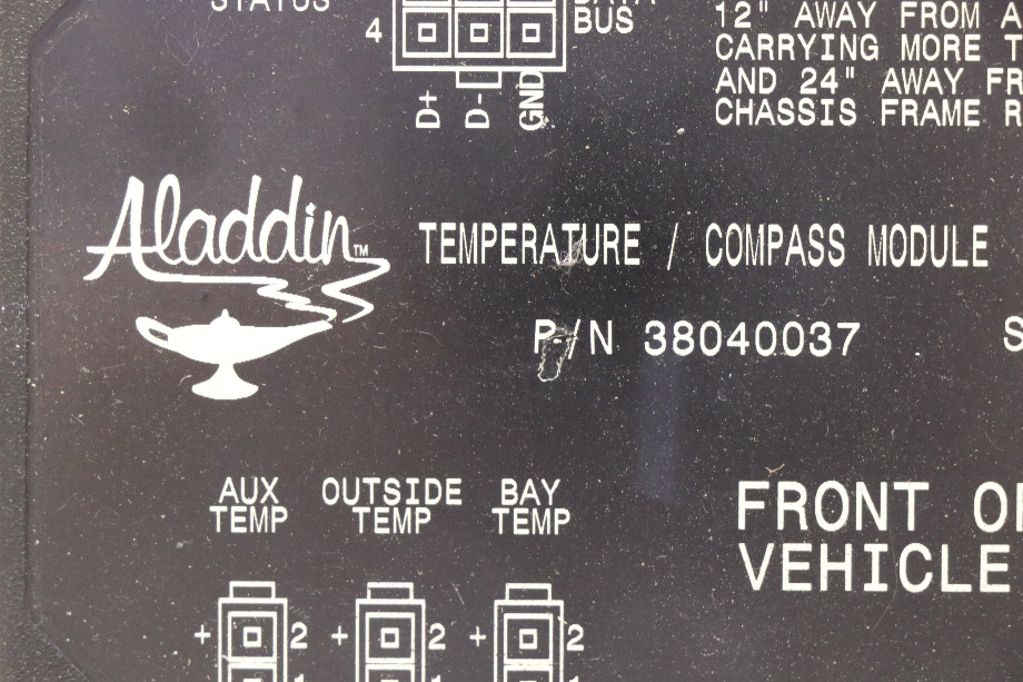 USED ALADDIN TEMPERATURE / COMPASS MODULE 38040037 MOTORHOME PARTS FOR SALE RV Components 