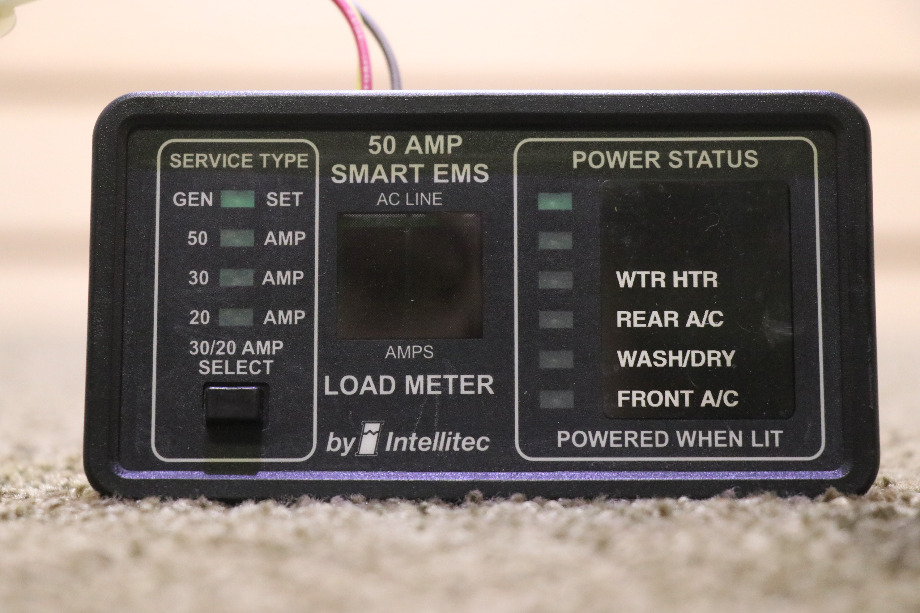 USED INTELLITEC 50 AMP SMART EMS DISPLAY PANEL 00-00903-150 RV PARTS FOR SALE RV Components 