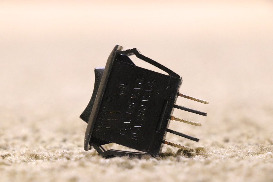 USED SMALL BLACK ROCKER SWITCH MOTORHOME PARTS FOR SALE RV Components 
