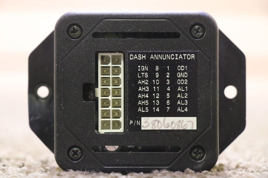 USED RV/MOTORHOME ALADDIN DASH ANNUNCIATOR 38060867 FOR SALE RV Components 