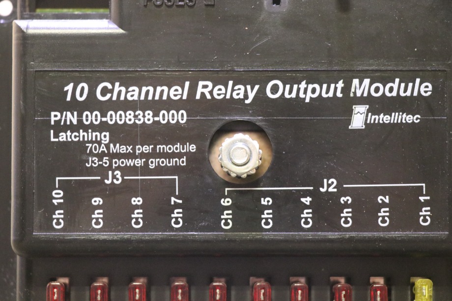 USED RV/MOTORHOME INTELLITEC 10 CHANNEL RELAY OUTPUT MODULE 00-00838-000 FOR SALE RV Components 