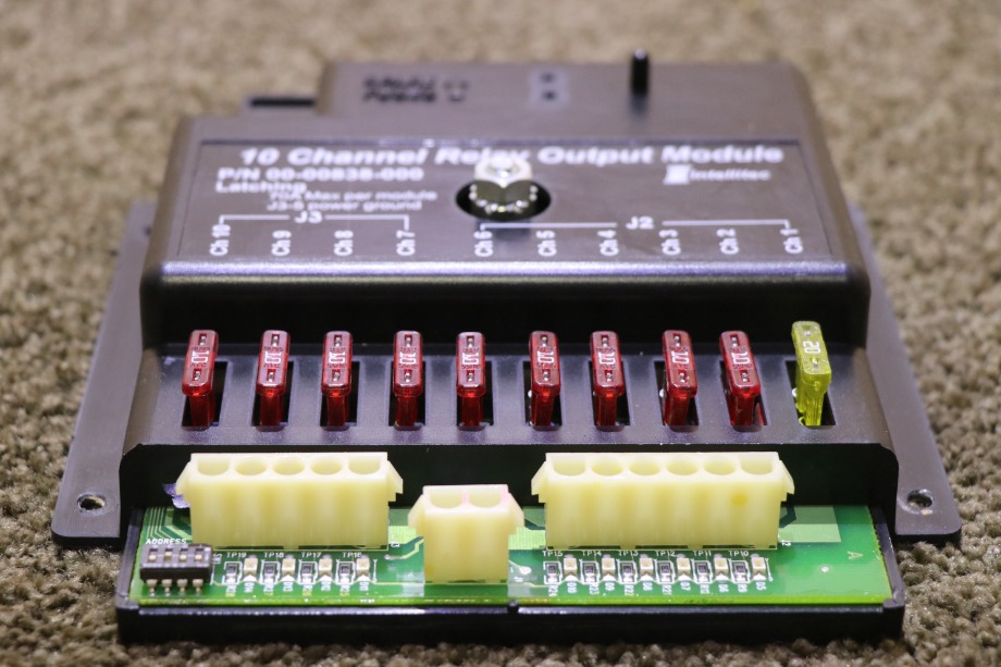 USED RV/MOTORHOME INTELLITEC 10 CHANNEL RELAY OUTPUT MODULE 00-00838-000 FOR SALE RV Components 