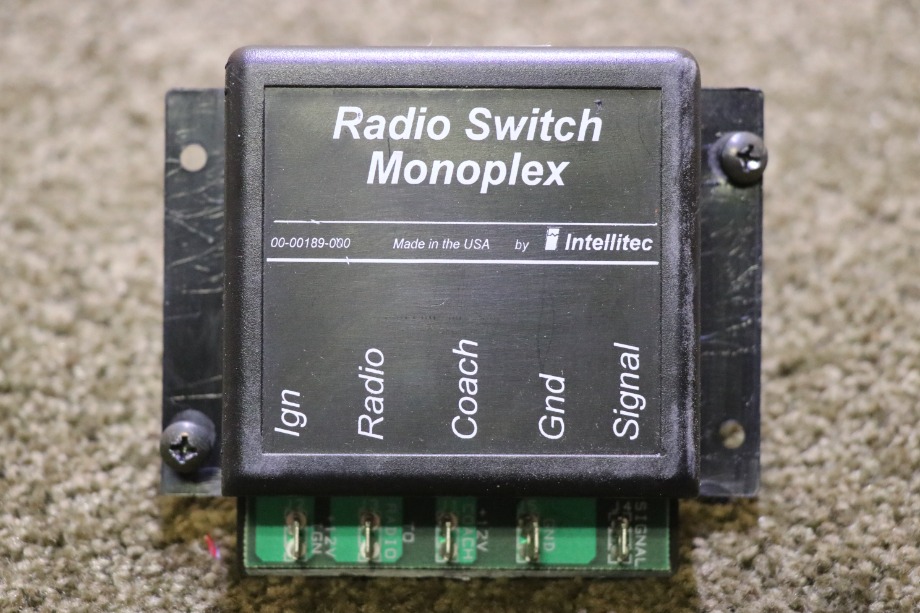 USED INTELLITEC 00-00189-000 RADIO SWITCH MONOPLEX MOTORHOME PARTS FOR SALE RV Components 