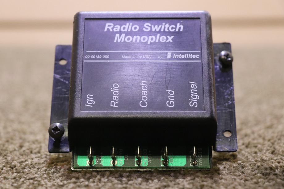 USED INTELLITEC 00-00189-000 RADIO SWITCH MONOPLEX MOTORHOME PARTS FOR SALE RV Components 