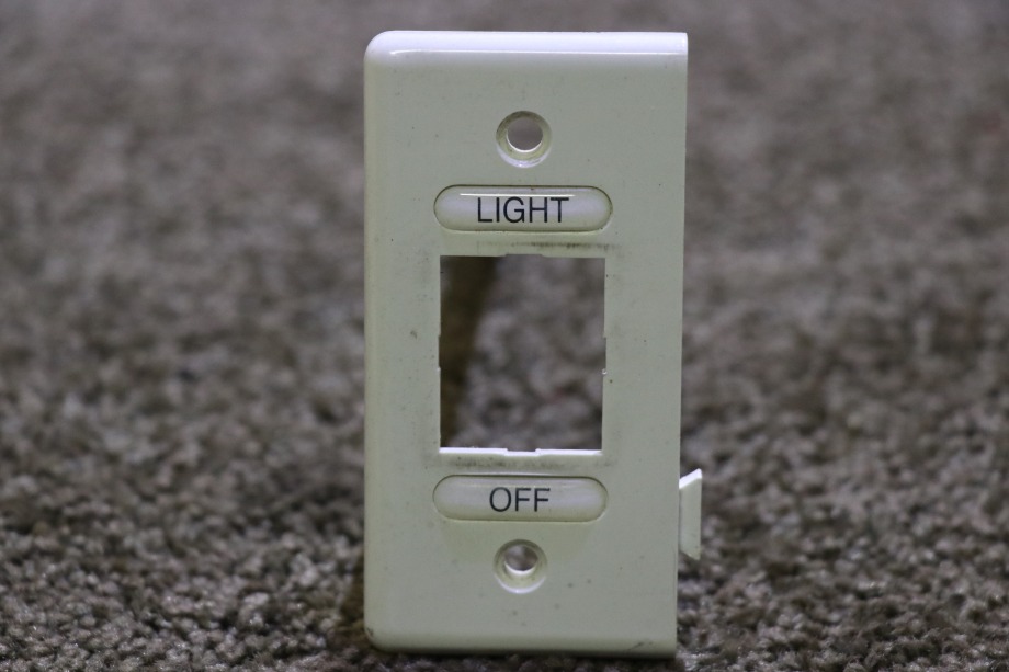 USED MOTORHOME LIGHT ON / OFF SWITCH PANEL BEZEL FOR SALE RV Components 