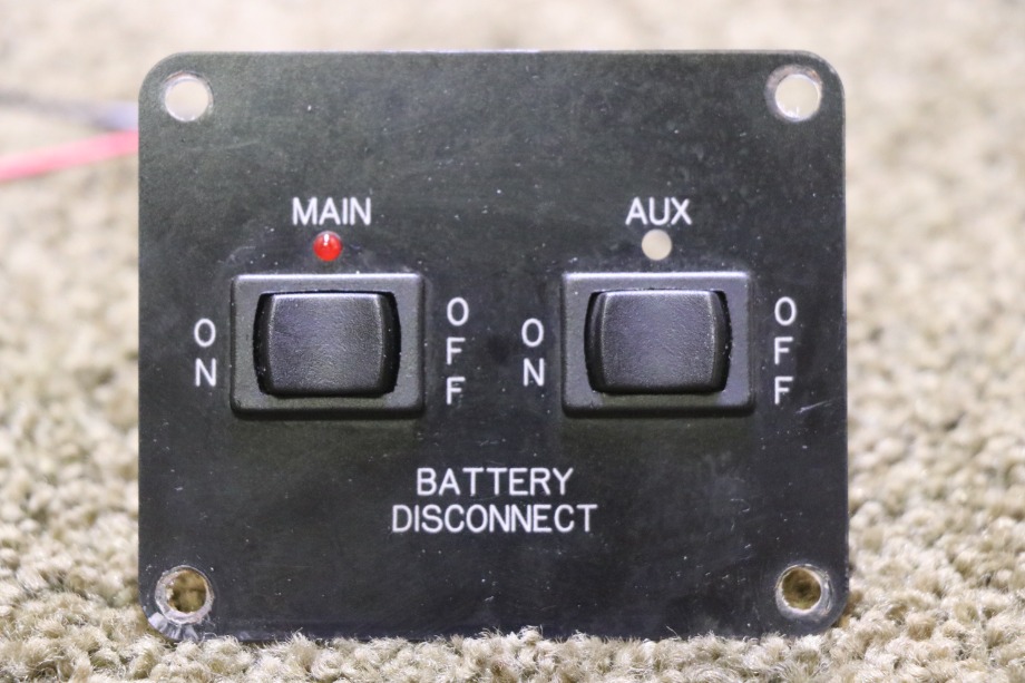 USED MAIN & AUX BATTERY DISCONNECT SWITCH PANEL RV PARTS FOR SALE RV Components 