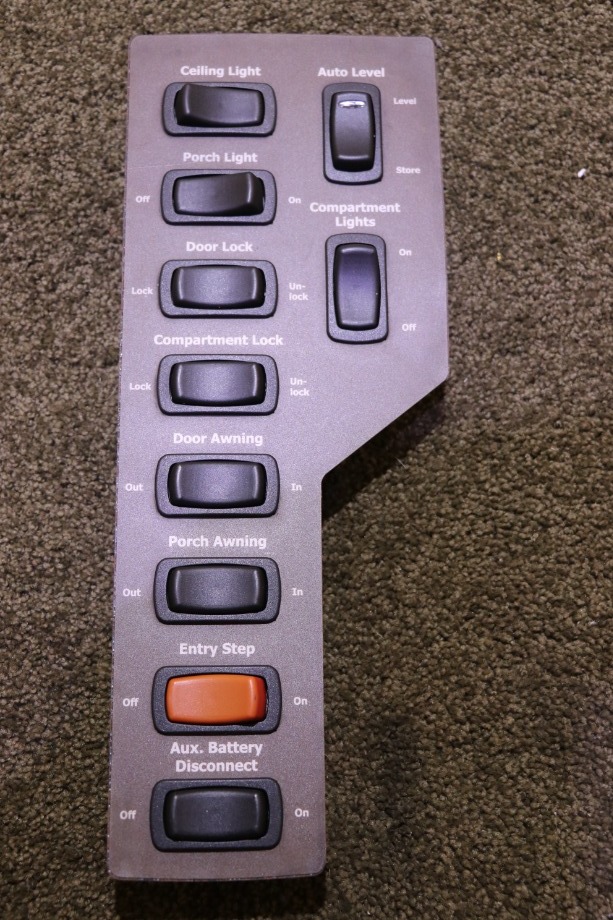 USED MOTORHOME 10 SWITCH DASH PANEL FOR SALE RV Components 